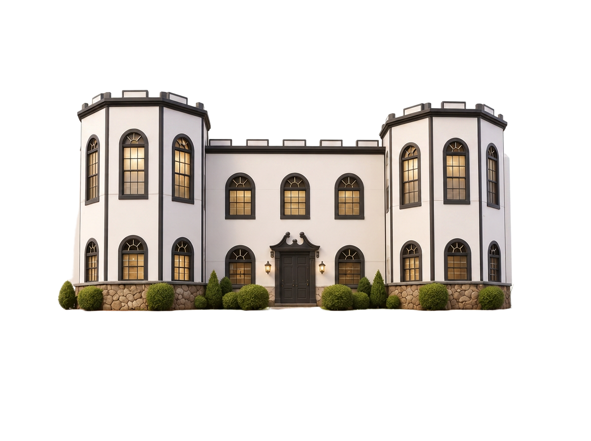 Black Rock Learning Center illustrated castle
